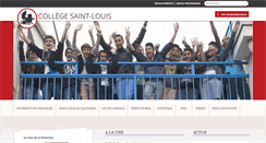 Desktop Screenshot of collegesaintlouis.org